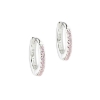 Billede af Aqua Dulce Rose Raya øreringe sølv m. cz - 10 mm