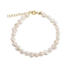 Billede af Aqua Dulce Pearl armbånd forgyldt sølv m. fvp (17 + 3 cm)