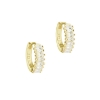 Billede af Aqua Philina Clear Hoop øreringe forgyldt sølv m. cz (12 mm)
