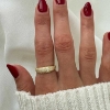 Billede af Aqua Dulce Darling Emma ring forgyldt sølv (str. 50-62)