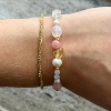 Billede af Aqua Dulce Marianna armbånd forgyldt sølv (17 + 3 cm)