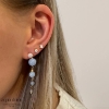 Billede af Aqua Dulce Sky Blue Ghita øreringe forgyldt sølv