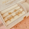 Billede af Aqua Dulce Darling Bow Earstud øreringe forgyldt sølv m. cz