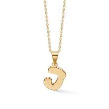 Billede af Studio Z "Letters J" halskæde forgyldt sølv (40-45 cm) Billede af Studio Z "Letters J" halskæde forgyldt sølv (40-45 cm)