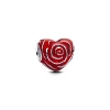 Billede af Pandora Rose Hjerte charm sølv m. emalje