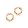 Billede af Øreringe cirkel 0,08 pink safir 14 kt.
