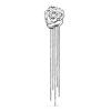 Billede af Jane Kønig Rose Chain ørering sølv (1 stk.)