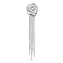 Billede af Jane Kønig Rose Chain ørering sølv (1 stk.) - Left