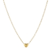 Billede af Jane Kønig Bruised Heart Belly Chain forgyldt sølv (80cm)