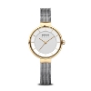 Billede af Bering Solar dameur meshlænke, gulddoublé, 31mm, safirglas