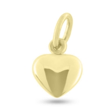 Billede af Vedhæng hjerte, massivt, ovalt øsken, 8 kt. facon 2,6 gr. (prisen er excl. guld)