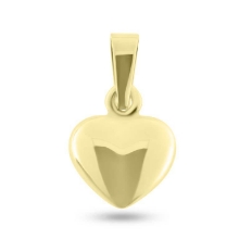 Billede af Vedhæng hjerte, massivt, patz øsken, 14 kt. facon 3,0 gr. (prisen er excl. guld)