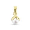 Billede af Vedhæng perle, grabber sv. kp.  5-5½ mm 8 kt