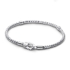 Billede af Pandora Armbånd og lås m. tekstur sølv (16-23 cm)