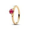Billede af Pandora Kærlighedseksplosion ring forgyldt metalblanding m. krystal (str. 48-60)