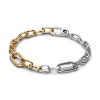 Billede af Pandora ME Totonet Ledarmbånd sølv + forgyldt metalblanding (15-23 cm)