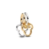 Billede af Pandora DISNEY Mickey & Minnie Mouse delbart charm sølv/forgyldt metalblanding 