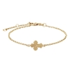 Billede af Nordahl Andersen dagmarkors armbånd forgyldt sølv 16+3cm