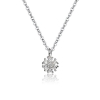 Billede af Aqua Dulce Flower halskæde sølv m. cz (40 + 3 cm)