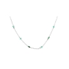 Billede af Aqua Dulce Green Garden halskæde sølv m. cz (42 + 4 cm)