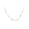 Billede af Aqua Dulce Green Garden halskæde forgyldt sølv m. cz (42 + 4 cm)
