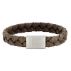 Billede af SON of NOA armbånd stål grå kalveskind (19-23 cm)
