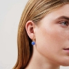 Billede af Julie Sandlau Prime Royal Blue øreringe forgyldt sølv m. krystal