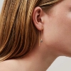 Billede af Julie Sandlau Berry Chain Ice Blue øreringe forgyldt sølv m. krystal + cz