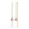 Billede af Julie Sandlau Berry Chain Turmalin Rose øreringe forgyldt sølv m. krystal + cz
