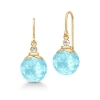 Billede af Julie Sandlau Berry Ice Blue øreringe forgyldt sølv m. krystal + cz