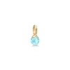 Billede af Julie Sandlau Berry Small Ice Blue vedhæng forgyldt sølv m. krystal + cz