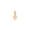 Billede af Julie Sandlau Berry Small Turmalin Rose vedhæng forgyldt sølv m. krystal + cz
