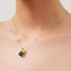 Billede af Julie Sandlau Berry Small Turmalin Rose vedhæng forgyldt sølv m. krystal + cz