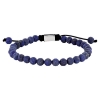 Billede af SON of NOA armbånd stål m. blå lapis (19-25 cm)