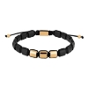 Billede af SON of NOA armbånd forgyldt stål m. sort onyx (19-25 cm)