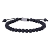 Billede af SON of NOA armbånd stål m. mat onyx sten (19-25 cm)