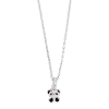 Billede af NOA Kids børnehalskæde panda sølv m. emalje (38+3cm)