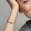 Billede af Pandora Forankret Krydstogtskib charm sølv m. emalje