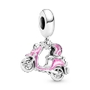 Billede af Pandora Pink Scooter charm sølv m. emalje