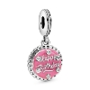 Billede af Pandora Pink Fødselsdagskage charm sølv m. emalje