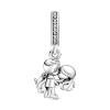 Billede af Pandora Nygift Par charm sølv m. cz