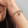 Billede af Pandora Planeten Saturn Funklende charm rosaforgyldt metal