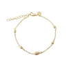 Billede af Aqua Dulce Cappa armbånd forgyldt sølv (17 + 3 cm)