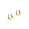 Billede af Aqua Dulce Cappa Hoop øreringe forgyldt sølv - 12 mm