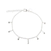 Billede af Aqua Dulce Shiny Drop armbånd sølv (17 + 3 cm)