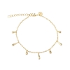 Billede af Aqua Dulce Shiny Drop armbånd forgyldt sølv (17 + 3 cm)
