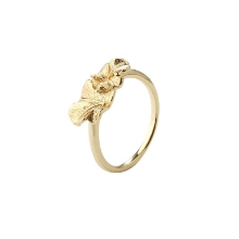 Billede af Aqua Dulce Folio ring forgyldt sølv (str. 58)