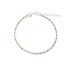 Billede af Aqua Dulce Blush Tennis armbånd sølv m. cz (17 + 3 cm)