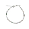 Billede af Aqua Dulce Fresa armbånd sølv m. perler (17 + 3 cm)