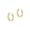 Billede af Aqua Dulce New Mila øreringe forgyldt sølv (12 mm)